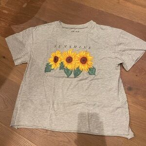 Grey sunflower women’s t-shirt